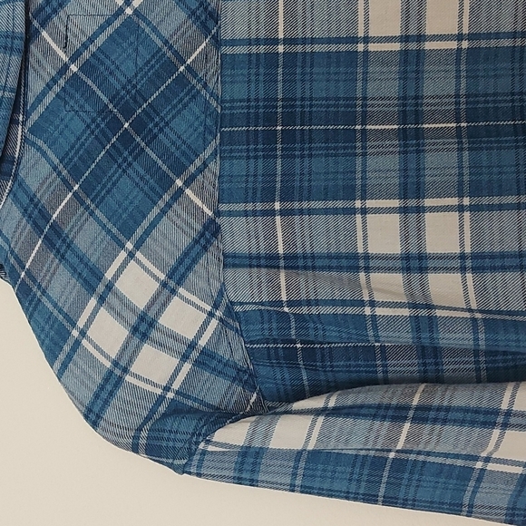 Rails Lennox Navy Yale White Plaid Brushed Cotton Shirt Size Medium - Picture 4 of 8